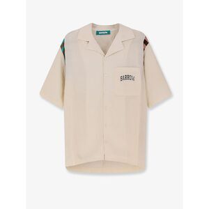 Barrow Men Viscose Shirt With Front Logo Print